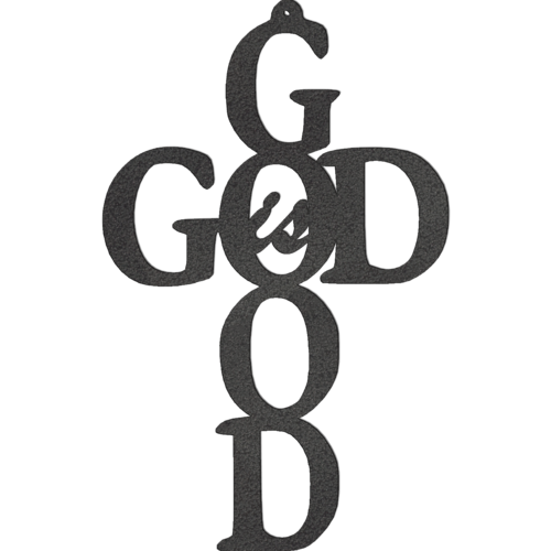God is Good Cross - Metal Wall Art