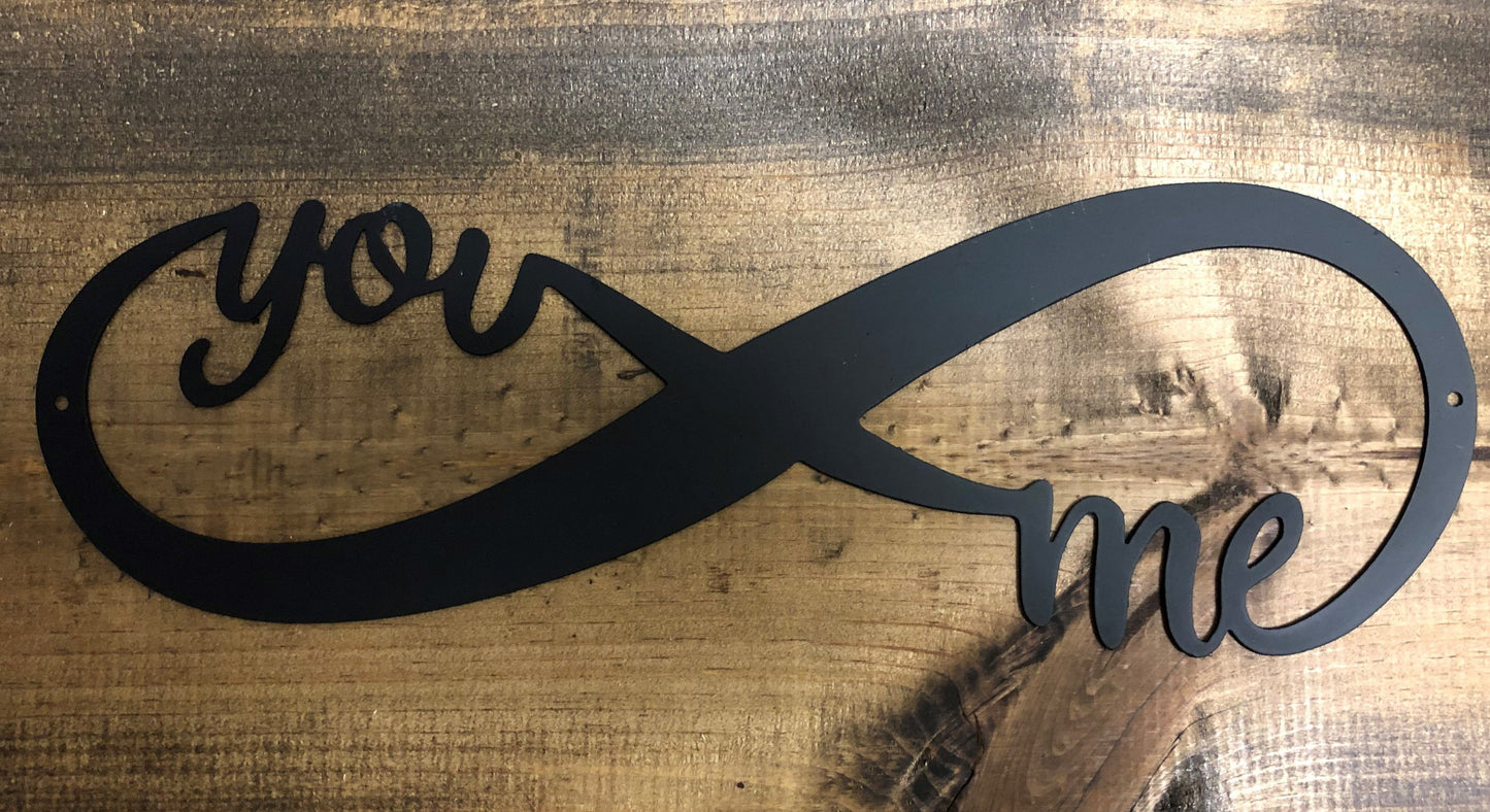 You and Me Infinity - Metal Wall Art