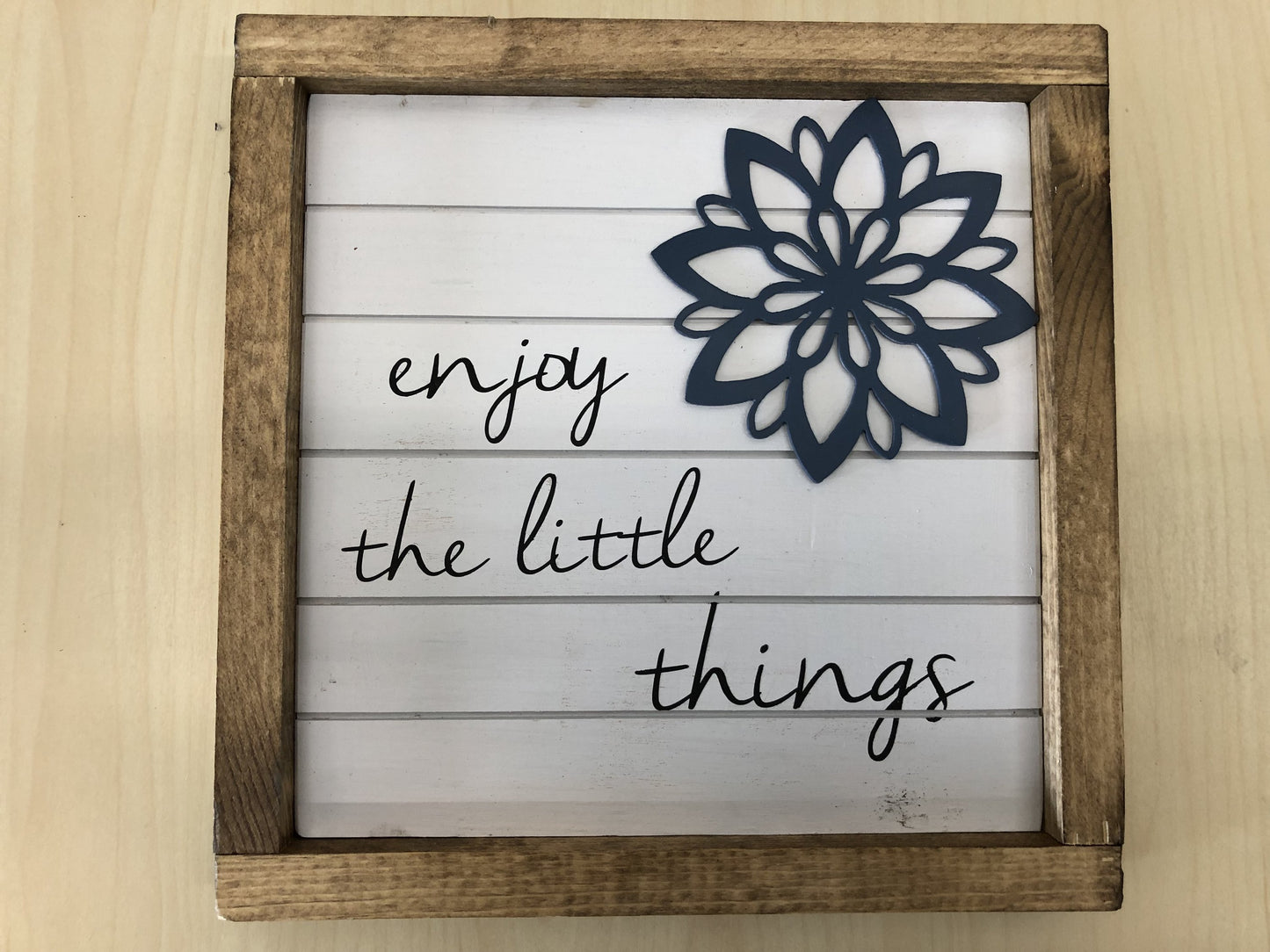 Enjoy The Little Things - Wood Wall Art Frame