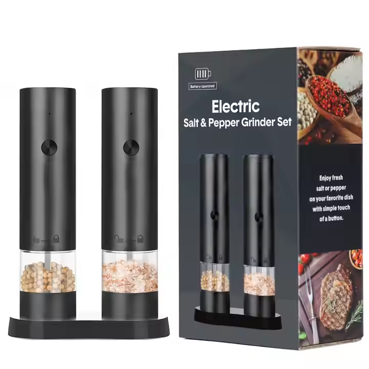 Electric Salt and Pepper Grinder Set Automatic: 1 Set(Duo)