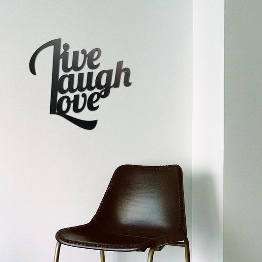 Live Laugh Love - Metal Wall Art