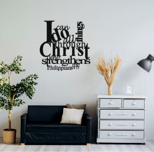 Philippians 4:13 - Metal Wall Art